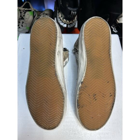  Beige Slide High Top Crocodile Print Sneaker Size 41 EU / 8 US Mens